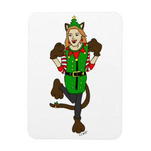 Magnet Flexible une fille de Noël