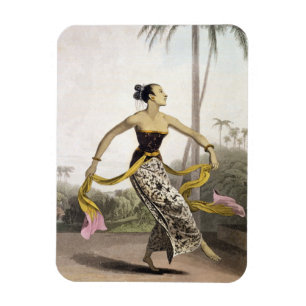 Magnet Flexible Une fille de Ronggeng ou de danse, plaquent 21 du