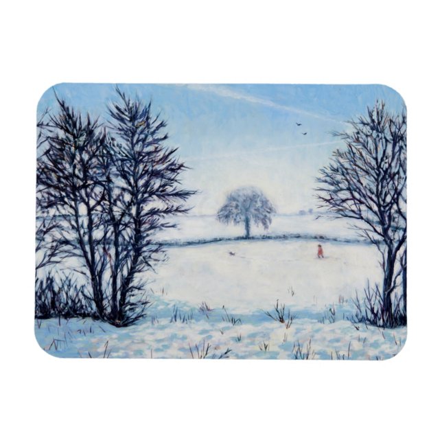 Magnet Flexible Une marche hivernale (Horizontal)