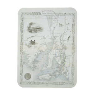 Magnet Flexible Une partie d'Australie du sud, d'une série du