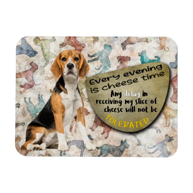 Magnet Flexible Une pensée hilarante de votre Beagle (Horizontal)