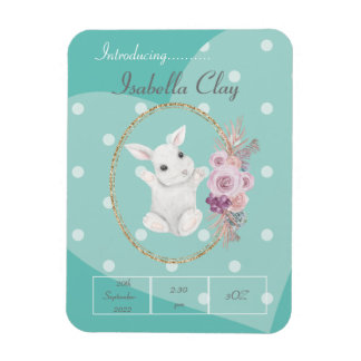 MAGNET FLEXIBLE UNE PHOTO FAIRE-PART DE NAISSANCE PERSONNALISÉE