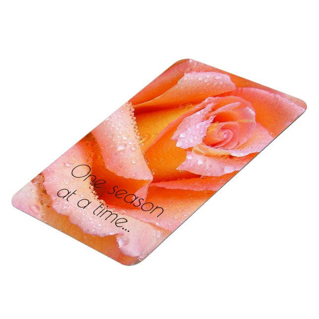 Magnet Flexible Une saison à la fois Rose de pêche (Côté Gauche)