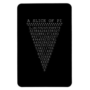 Magnet Flexible Une tranche typographique de Pi