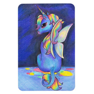 Magnet Flexible Unicorne de Féerie arc-en-ciel