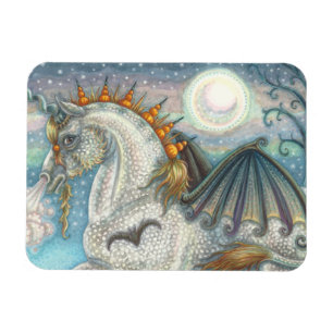 MAGNET FLEXIBLE UNICORNE DE HALLOWEEN GOTHIQUE AVEC AILES DE MAIN,