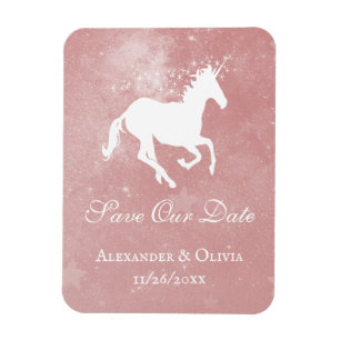 Magnet Flexible Unicorne Rose Enregistrer l'aimant Date