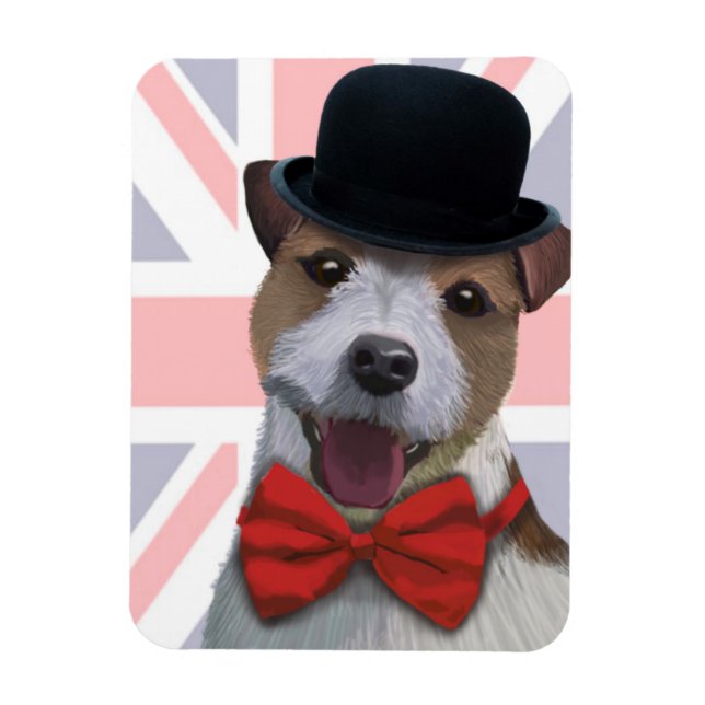 Magnet Flexible Union Jack Jack Russell (Vertical)