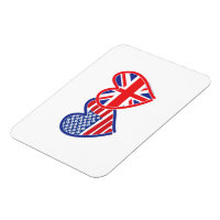 Union Jack USA Heart Enregistrer la date