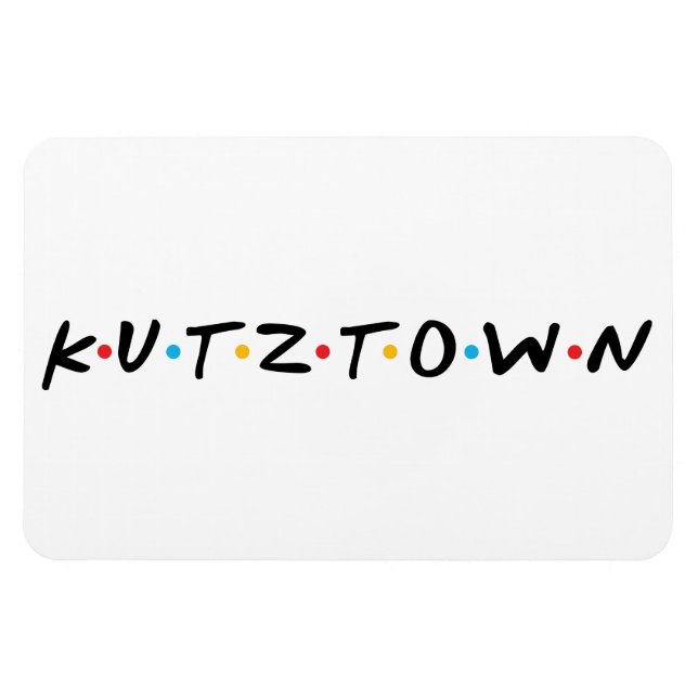 Magnet Flexible Université de Kutztown (Logo des amis) (Horizontal)