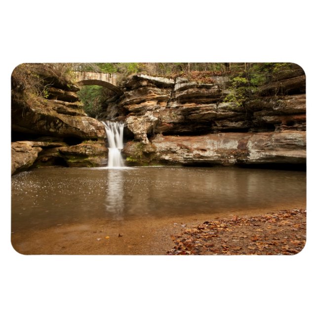 Magnet Flexible Upper Falls - Cascade dans Hocking Hills Ohio (Horizontal)
