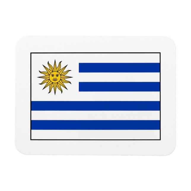 Magnet Flexible Uruguay - Drapeau uruguayen (Horizontal)