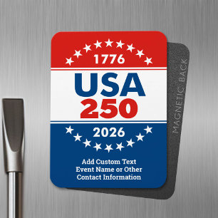 Magnet Flexible USA 250 - American's Birthday Classic - 1776-2026