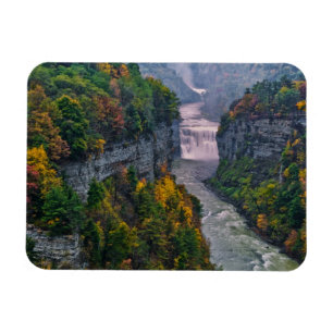 Magnet Flexible USA, New York, Letchworth State Park. Rivière et