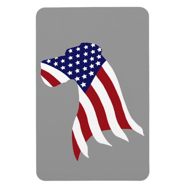 Magnet Flexible USA Pride Great Dane (Vertical)