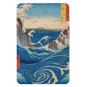 Magnet Flexible Utagawa Hiroshige - Naruto Whirlpool, Awa Province