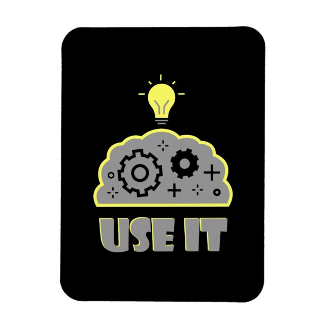 Magnet Flexible Utiliser votre cerveau (Vertical)