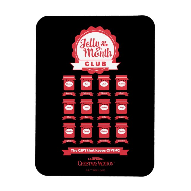 Magnet Flexible Vacances de Noël | Jelly of the Month Club (Vertical)