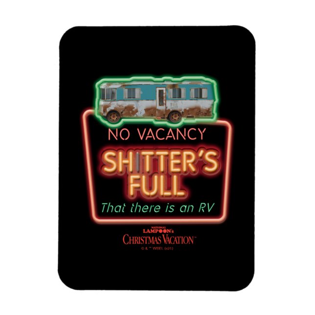 Magnet Flexible Vacances de Noël | Sh*tter's Full Neon Sign (Vertical)