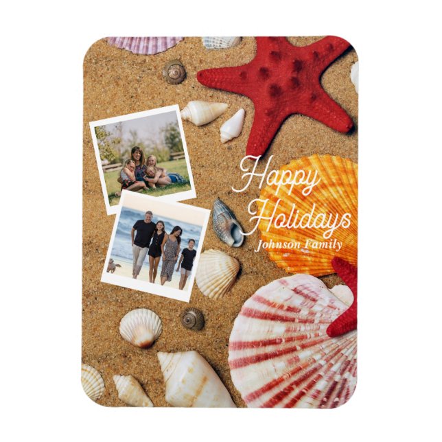 Magnet Flexible Vacances estivales côtières maritimes tropicales (Vertical)