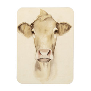 Magnet Flexible Vache aux animaux   de grange d'aquarelle