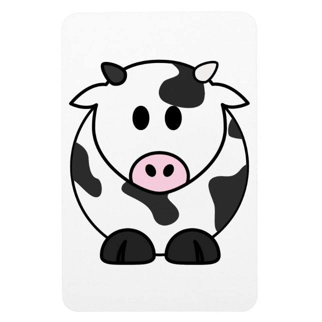Magnet Flexible Vache laitière mignonne (Vertical)