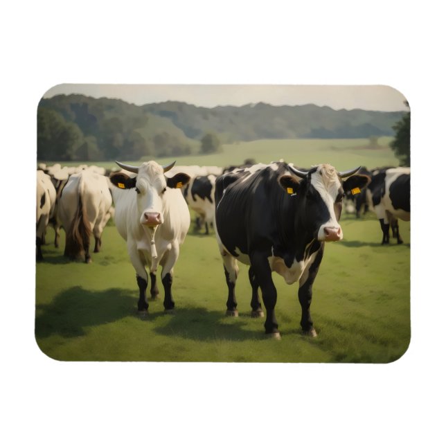 Magnet Flexible Vaches dans un champ (Horizontal)