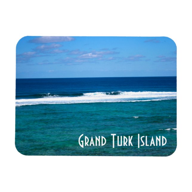 Magnet Flexible Vague de l'île de Grand Turk (Horizontal)