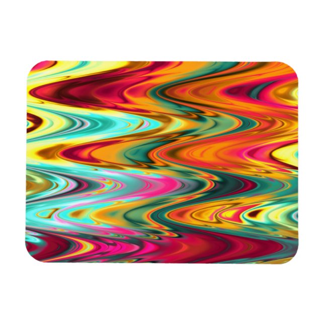 Magnet Flexible Vagues arc-en-ciel (Horizontal)