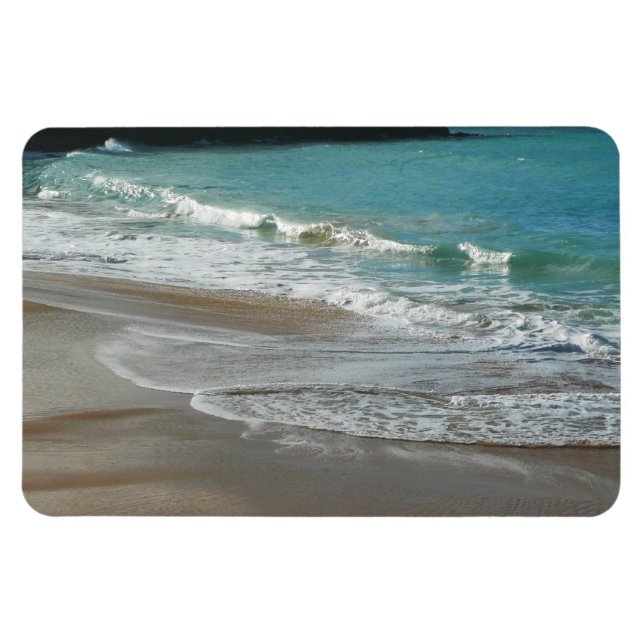 Magnet Flexible Vagues sur la plage bleu turquoise Océan (Horizontal)
