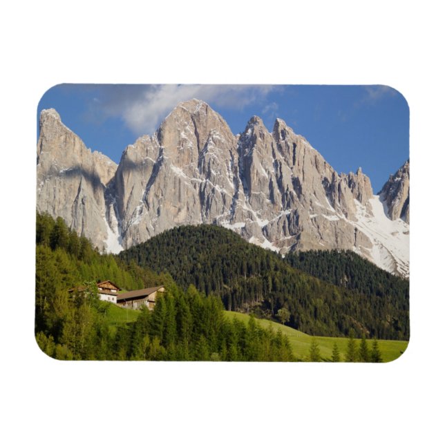 Magnet Flexible Val di Funes, Villnosstal, Dolomites, Italie (Horizontal)