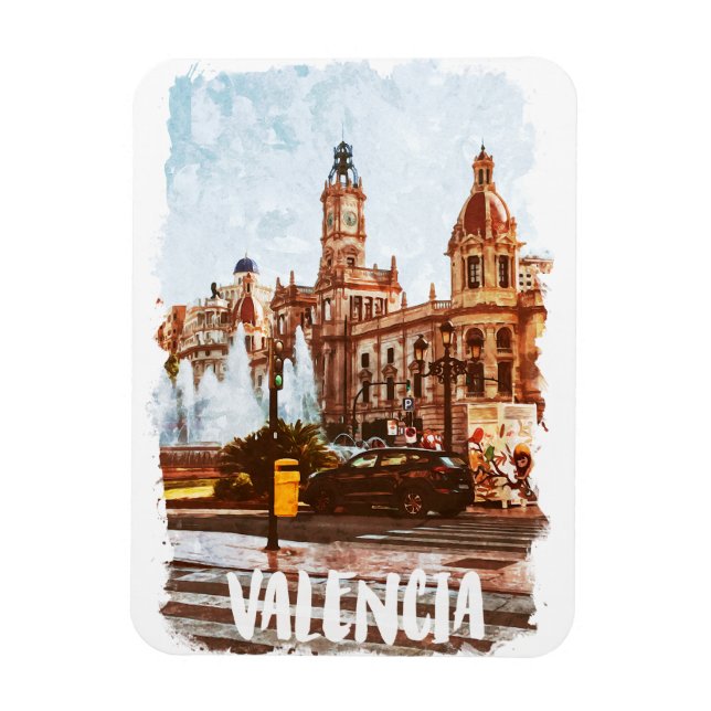 Magnet Flexible Valencia Espagne Architecture Voyage (Vertical)