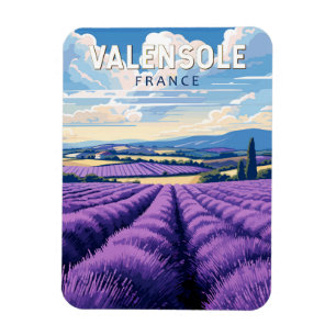 Magnet Flexible Valensole France Travel Art Vintage