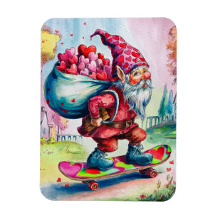 Magnet Flexible Valentine Gnome Bonne Valentines