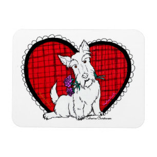 Magnet Flexible Valentine Scottie