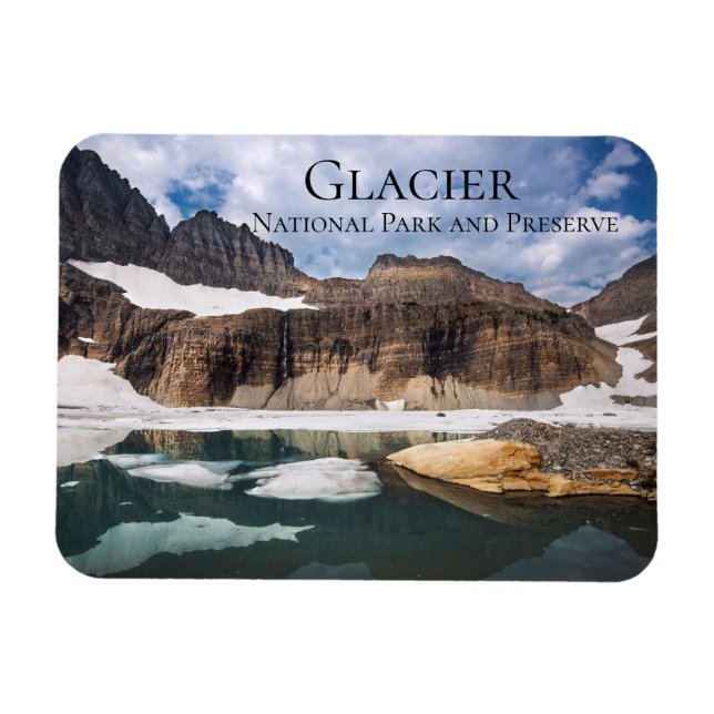 Magnet Flexible Vallée de Grinnell, Parc national des Glaciers, Mo (Horizontal)
