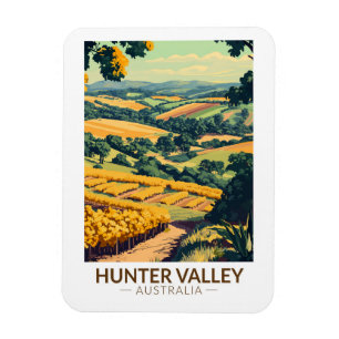 Magnet Flexible Vallée de Hunter Australie Illustration Art de voy