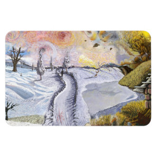 Magnet Flexible Van Gogh : Paysage hivernal