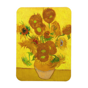 Magnet Flexible Van Gogh Quinze Tournesols Dans Un Vase Art