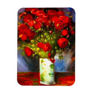 Magnet Flexible Van Gogh Red Poppies