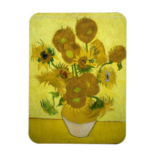 Magnet Flexible Van Gogh - Sunflowers, 4ème version, répétition