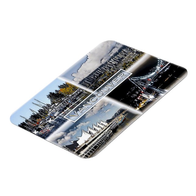 Magnet Flexible Vancouver - Canada - Mosaic - (Côté Gauche)
