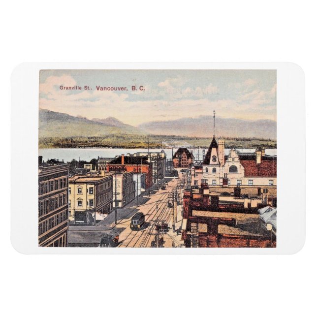 Magnet Flexible Vancouver (Colombie-Britannique), Canada 1908 Vint (Horizontal)