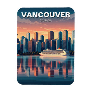 Magnet Flexible Vancouver Skyline Canada Travel