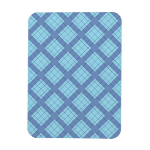 Magnet Flexible Variation bleue Plaid