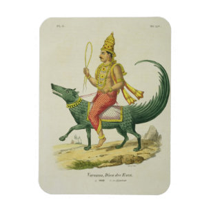 Magnet Flexible Varuna, Dieu des océans, gravé par Charles Eti