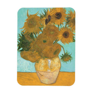 Magnet Flexible Vase avec douze tournesols par Vincent van Gogh