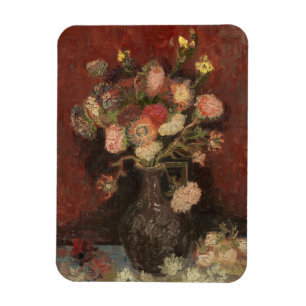 Magnet Flexible Vase avec les chinois maîtres et gladioli van Gogh