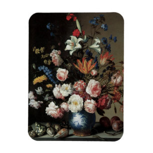 Magnet Flexible Vase de fleurs près d'une fenêtre, Balthasar van d