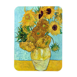 Magnet Flexible Vase With Twelve Sunflowers By Vincent Van Gogh